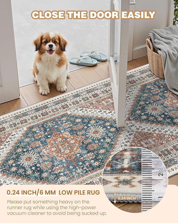 2x5 Rug Runner Non-Slip Washable Rugs - Image 6