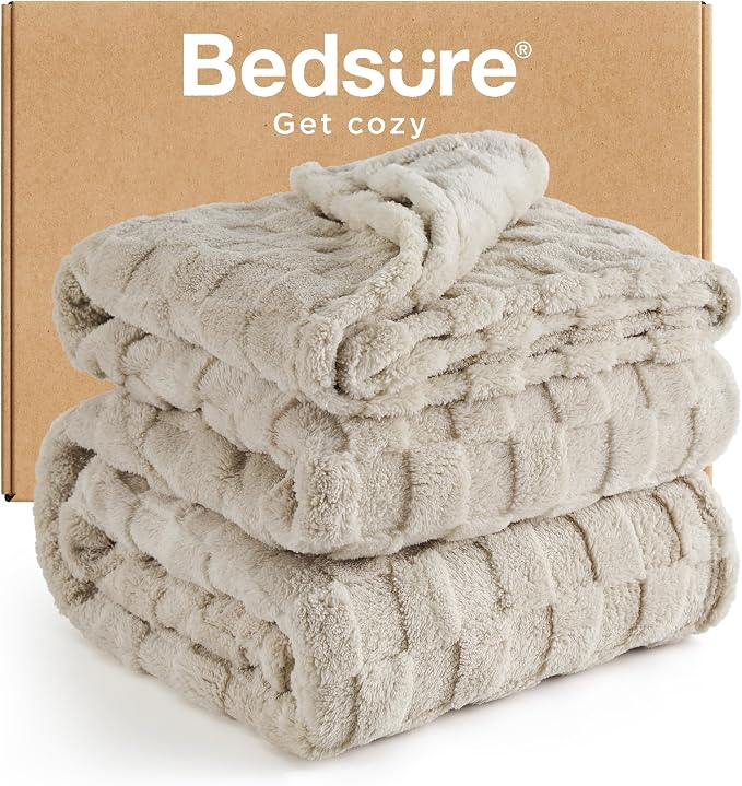 Bedsure GentleSoft Neutral Blankets Queen Size by Unknown