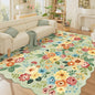 DUKINO 8x10 Area Rug for Living Room, Floral Washable Rug Non Slip, Low Pile by DUKINO
