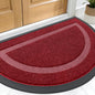 OLANLY Half Circle Front Door Mat Outside 29.5x17 All-Season Rubber Doormat | by OLANLY
