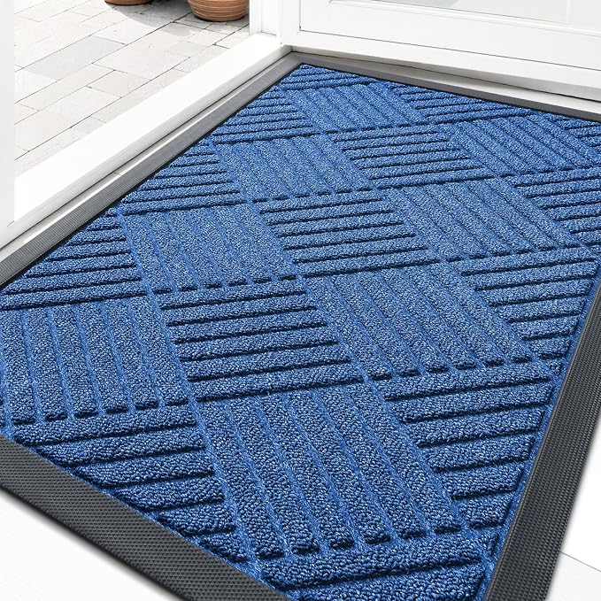 OLANLY Front Door Mat Outside Entrance 33x21, Waterproof Heavy-Duty Doormat | by OLANLY