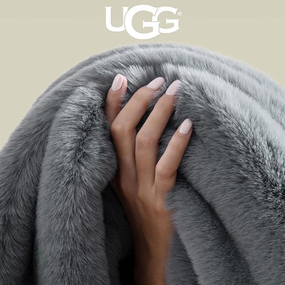 UGG Euphoria Throw Blanket, Plush Faux Fur Blanket, Ultra Plush, OEKO-TEX - Image 4