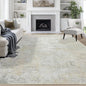 9x12 Area Rugs for Living Room Washable Bedroom Dining Room Beige Grey | Modern by Aelenmu