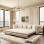 89" Velvet Pull Out Couch Bed by Unknown