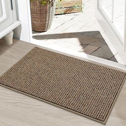 BEQHAUSE Dirt Trapper Door Mat 20" x 32", Non-Slip Washable Doormats, Low by BEQHAUSE
