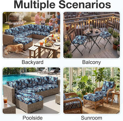 Waterproof Outdoor Cushion Covers, Stretch Patio Slipcovers | UV Resistant - Image 5