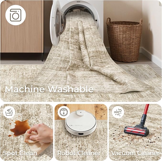 3x14 Runner Rug Non Slip, Washable Hallway Runner Rug, Living Room, Extra Long - Image 8