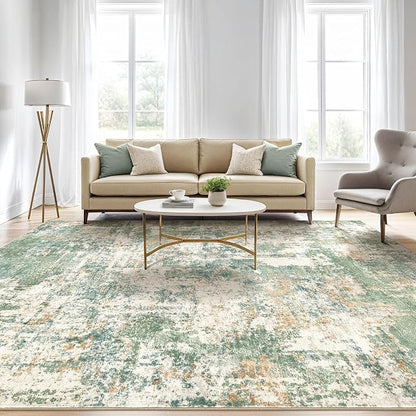 LOONGRUG 9x12 Area Rug Washable Large Neutral Modern Living Room Rugs | - Image 5
