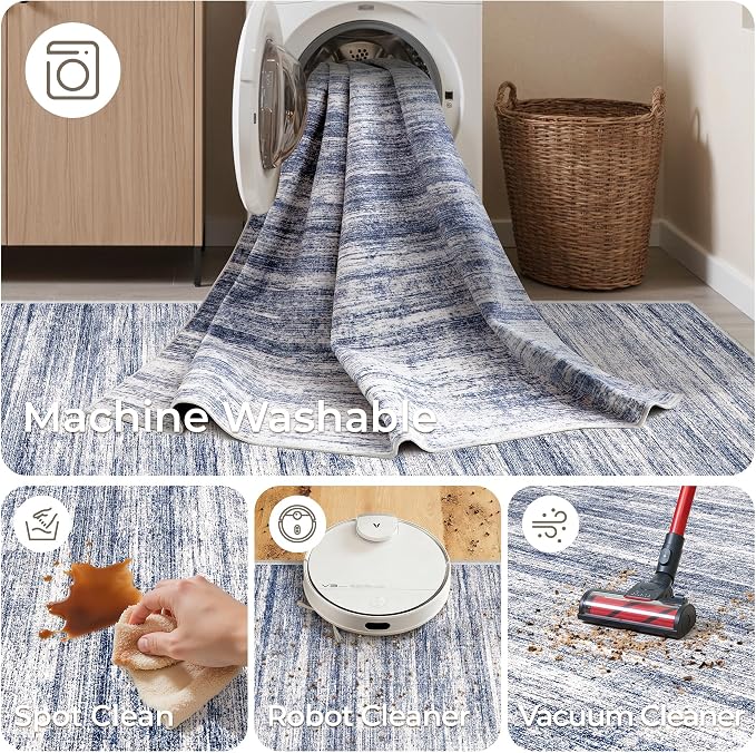 2x12 Runner Rug Non Slip, Washable Hallway Runner Rug, Laundry Room, Soft - Image 8