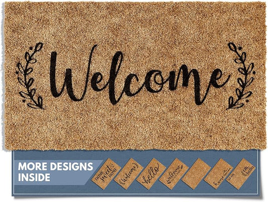 Barnyard Designs Front Door Welcome Mat | Printed Polyester Outdoor Rug by BarnyardDesigns