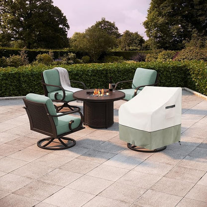 Outdoor Swivel Lounge Chair Cover, 100% Waterproof Heavy Duty Outdoor Chair - Image 5