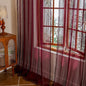 Sutuo Home Burgundy Boho Sheer Curtains 84 inches Long 2 Panels by SutuoHome