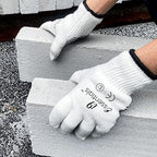 I9 Essentials Work Gloves – 12 Pairs Large Cotton Gloves with Anti-Slip PVC Dots – Durable, Lightweight Safety Gloves for Gardening, Construction, Carpentry & Warehouse Use