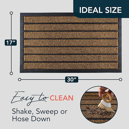 ubdyo Extra Durable Door Mat Outside Entrance | Dirt Trapping, Non-Slip Backing - Image 2