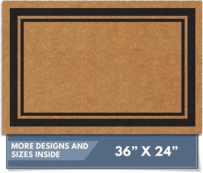 Barnyard Designs Natural Coco Coir Non-Slip Doormat | Heavy-Duty Welcome Mat by BarnyardDesigns