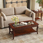 Traditional Distressed Farmhouse Style Coffee Table Set by MIAUWUUFHOME