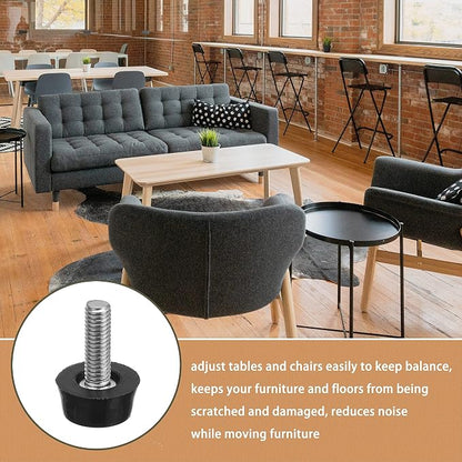 M6 Thread Adjustable Furniture Levelers Screw in Threaded  , - Image 3