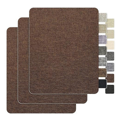 BESEZX Linen Fabric Repair Patch，3 PCS 9 * 11 Inch Self-Adhesive Couch Fabric by Besezx
