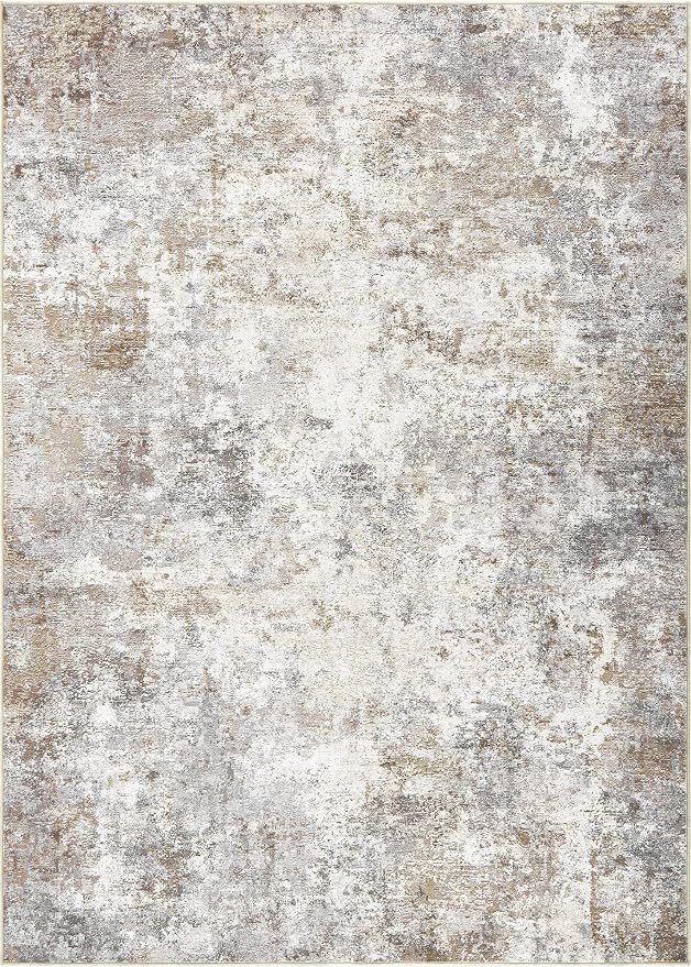 UERMEI 5x8 Area Rug Living Room Rugs Washable Neutral Brown Grey Carpet | - Image 9