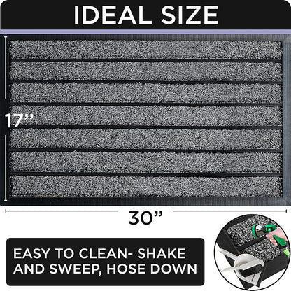 Ubdyo Extra Durable Door Mat Outside Entrance | Dirt Trapping, Non-Slip Backing - Image 2