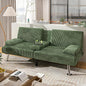 Shahoo Modern Upholstered Convertible Folding Futon Sofa Bed by BuynowfromShahoo