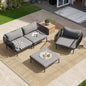 Crestlive Products Outdoor Patio Furniture Set, 4 Seater Modular Oversized by CrestliveProducts