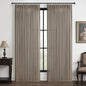 Extra Long Dark Flax Semi Sheer 60 Inch Wide Curtains 108 Inches by PleatedDrapes