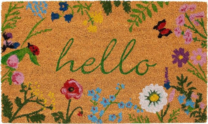 Calloway Mills AZ105991729 Floral Hello Doormat by Callowaymills