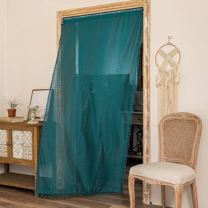 Sutuo Home Boho Sheer Doorway Curtain - Image 5