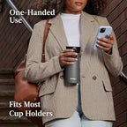 Contigo West Loop 2.0 Leak-Proof Spill-Proof Insulated Stainless Steel Travel Mug, 16oz., 2 Pack, Agave Metallic & Sake Metallic