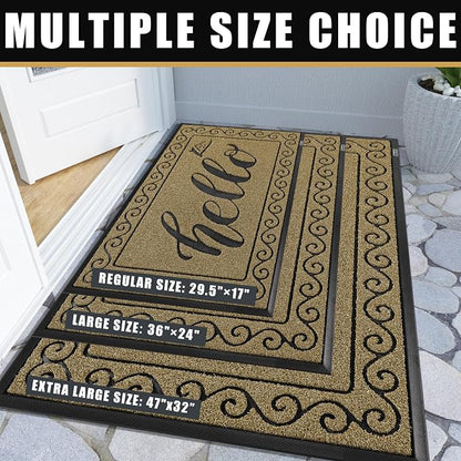Yimobra Welcome Mats for Front Door 29.5x17, Heavy Duty Waterproof Outdoor Door - Image 7