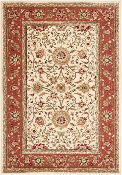 SAFAVIEH Lyndhurst Area Rug 6x8, Traditional Ivory & Rust LNH212R - Image 2