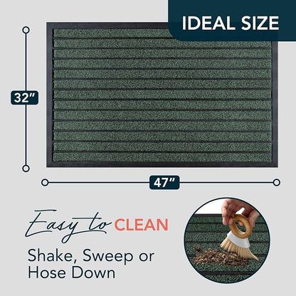 ubdyo Extra Durable Door Mat Outside Entrance | Dirt Trapping, Non-Slip Backing - Image 2