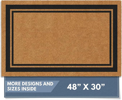 Barnyard Designs Natural Coco Coir Non-Slip Doormat | Heavy-Duty Welcome Mat by BarnyardDesigns