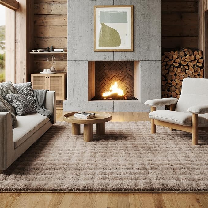 nuLOOM Jeni Taupe Checkered Washable Runner Rug - Image 5