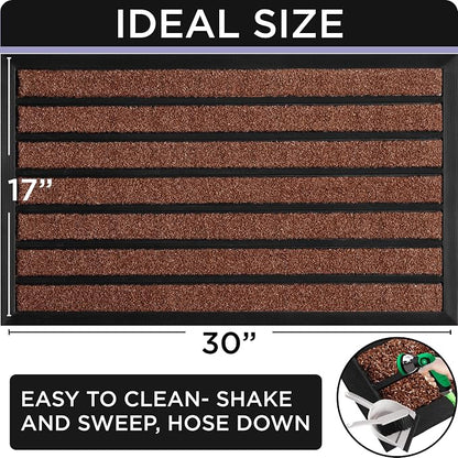 Ubdyo Extra Durable Door Mat Outside Entrance | Dirt Trapping, Non-Slip Backing - Image 2
