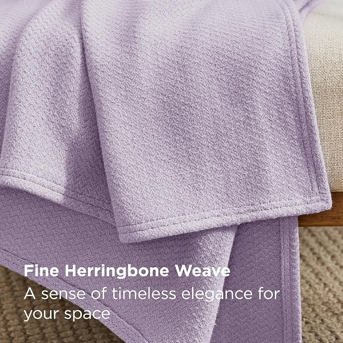 Bedsure GentleSoft 100% Cotton Blanket Twin XL Size - Image 3