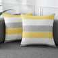 AmHoo Pack of 2 Farmhouse Stripe Check Throw Pillow Covers Set Case Cotton by AmHootextile