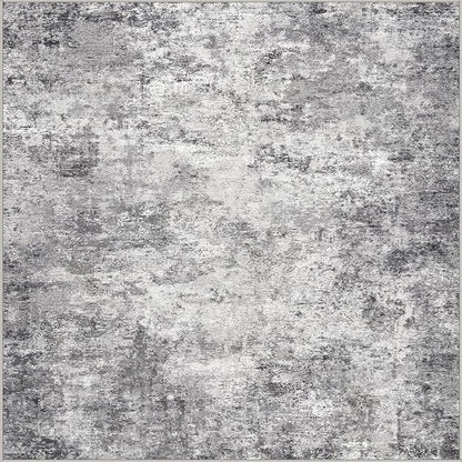 UERMEI Square Area Rugs : Washable 6x6 Neutral Modern Abstract Carpet - Image 10