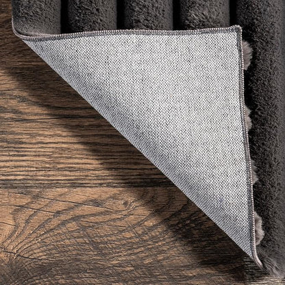 nuLOOM Kai Charcoal Striped Washable Runner Rug - Image 3