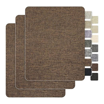 BESEZX Linen Fabric Repair Patch，3 PCS 9 * 11 Inch Self-Adhesive Couch Fabric by Besezx