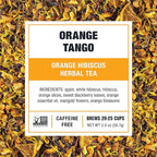 Tiesta Tea - Orange Tango, Loose Leaf, Orange Hibiscus Herbal Tea, Premium Non-Caffeinated Fruit Blend, Makes Hot or Iced & Up to 25 Cups, 2oz Resealable Pouch