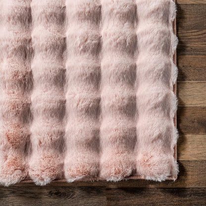 nuLOOM Jeni Blush Checkered Washable Area Rug - Image 7