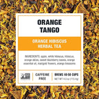 Tiesta Tea - Orange Tango, Loose Leaf, Orange Hibiscus Herbal Tea, Premium Non-Caffeinated Fruit Blend, Makes Hot or Iced & Up to 50 Cups, 4oz Refillable Tin