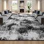 Washable Rug 9x12 Area Rugs for Living Room Bedroom Carpet Black | Indoor by Acapet