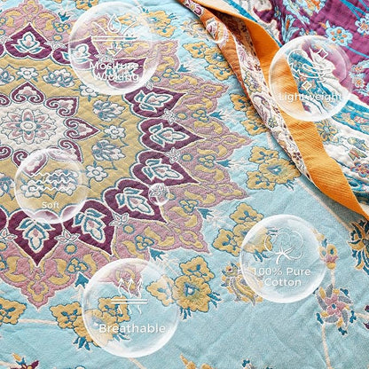 LUTBM Boho Throw Blanket for Couch Sofa Chair Cotton Summer Blankets for - Image 6