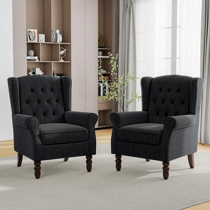 Mid-Century Modern Wingback Accent Chair - Image 5