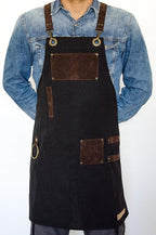 Men and Women Apron for Kitchen, Gardening, Artist, Chef, Work | Canvas, Waterproof, Adjustable Straps Unisex