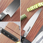 Kitory Chef Knife 8" - Full Tang Pro Kitchen Knife - Forged German High Carbon Steel - Full Tang Pakkawood Handle-Gift Box - Metadrop Series