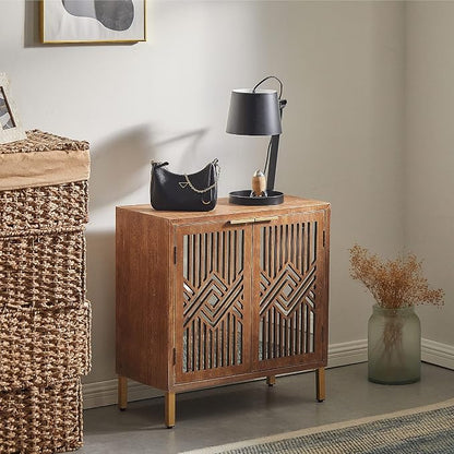 COZAYH 2 Door Accent Cabinet, Wood Sideboard Storage Furniture by COZAYH